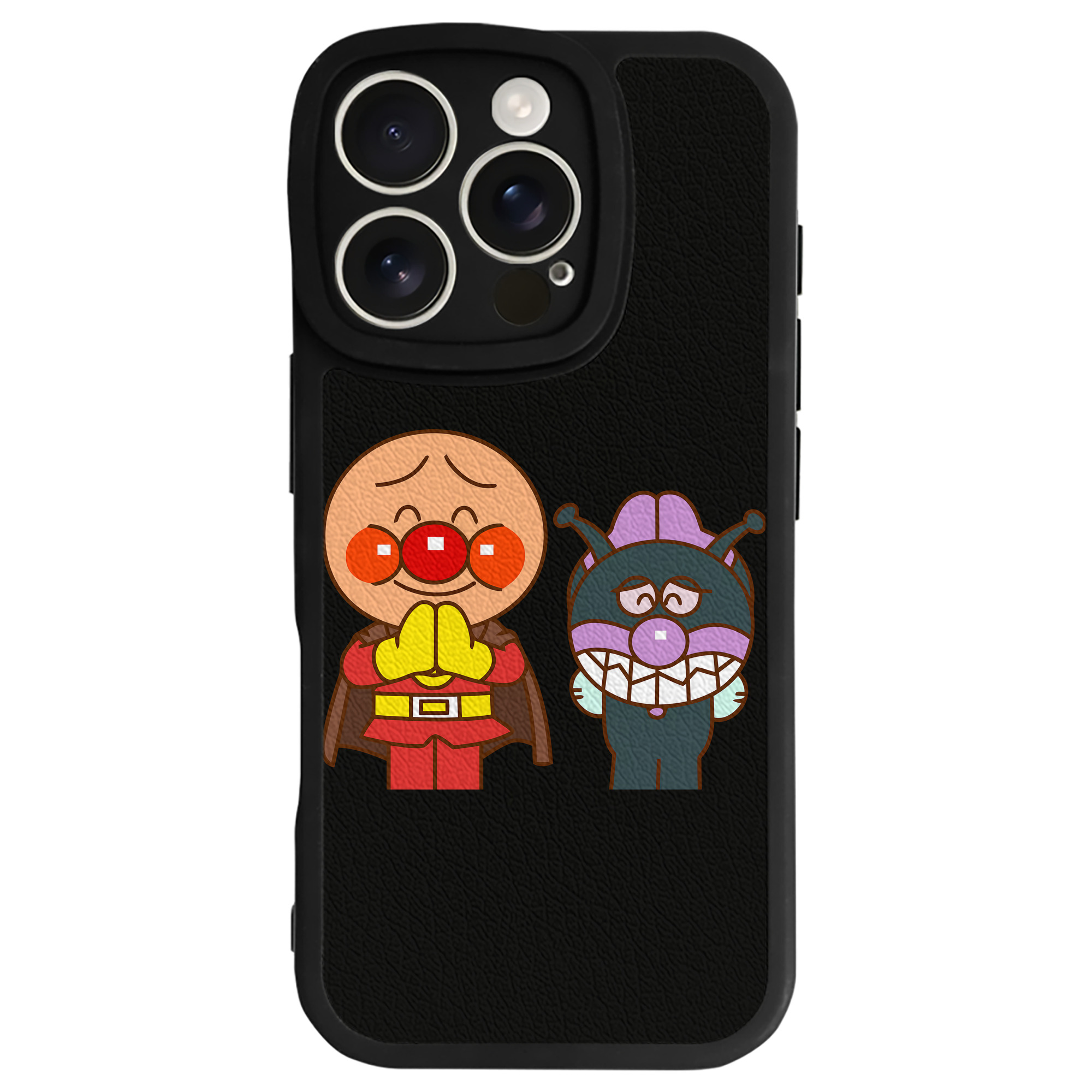 （画像用） アンパンマン Anpanman 【iPhone 16シリーズ対応】シリコンスマホケース（レザー調） 材質：シリコン